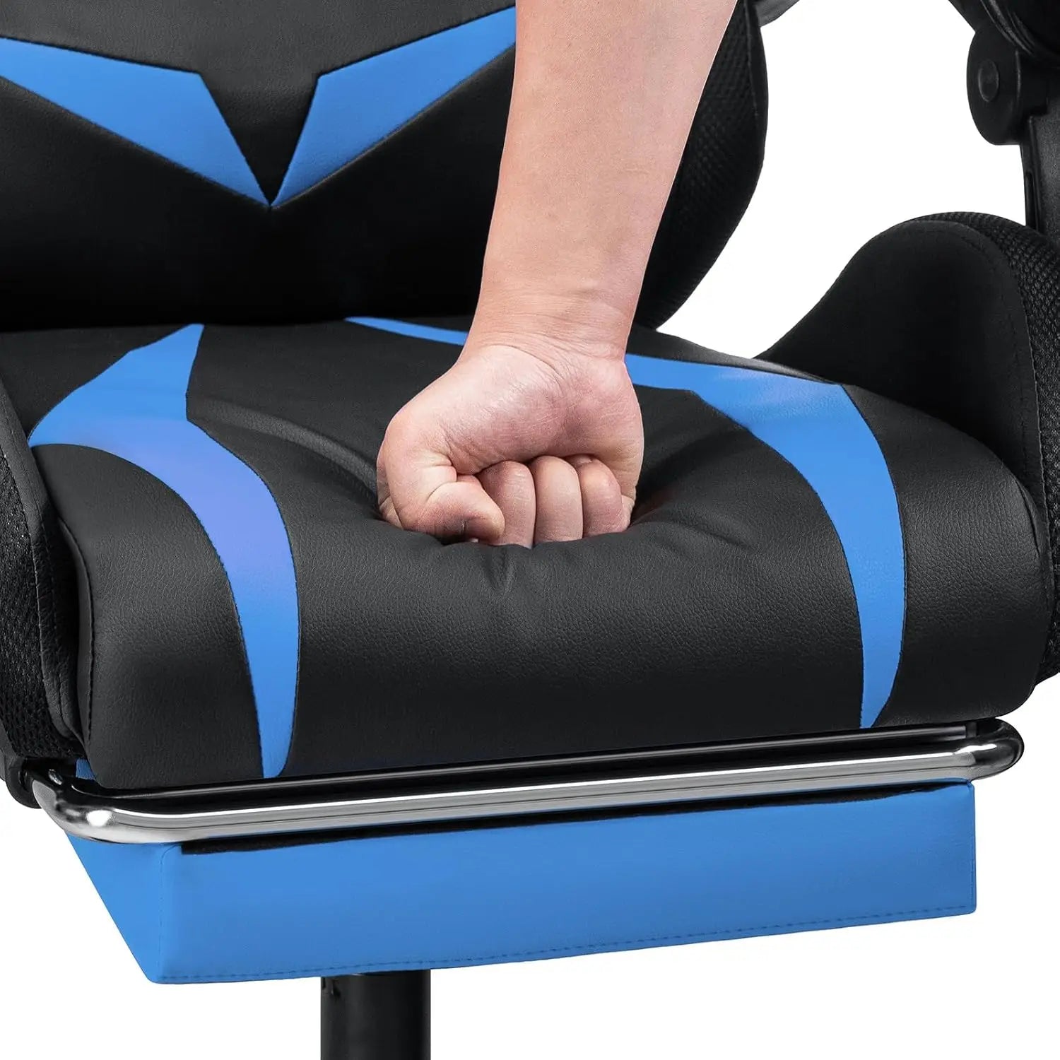 Gaming Chair Massage with Bluetooth Speakers and Led Lights Ergonomic Computer Gaming Chair with Footrest RGB Video, Customized